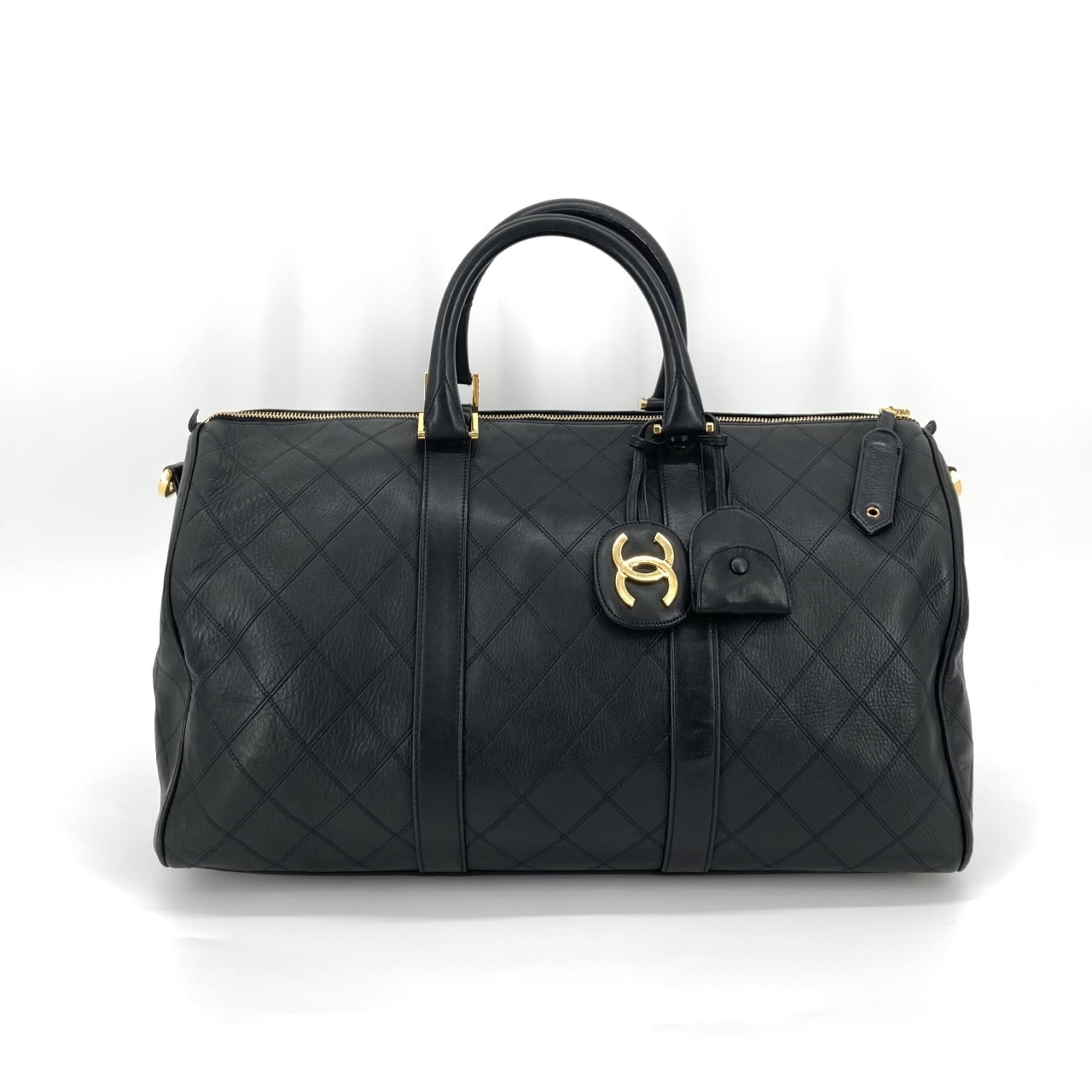CHANEL(シャネル) ビコローレボストン 2WAY ラムスキン 3番台 ボストンバッグ ブラック