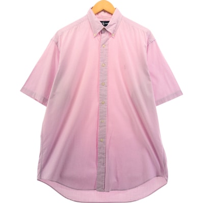 古着 ラルフローレン Ralph Lauren BLAKE ギンガムチェック 半袖 ボタンダウンシャツ メンズM相当/eaa553964