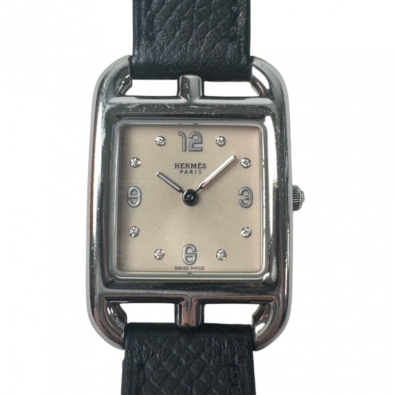 エルメス HERMES ケープコッド 腕時計 CC1.210C ドゥブルトゥール U刻印 稼働品 レディース