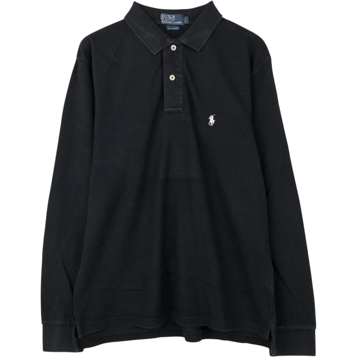 古着 ラルフローレン Ralph Lauren POLO by Ralph Lauren CUSTOM FIT 長袖 ポロシャツ メンズL相当/eaa667190