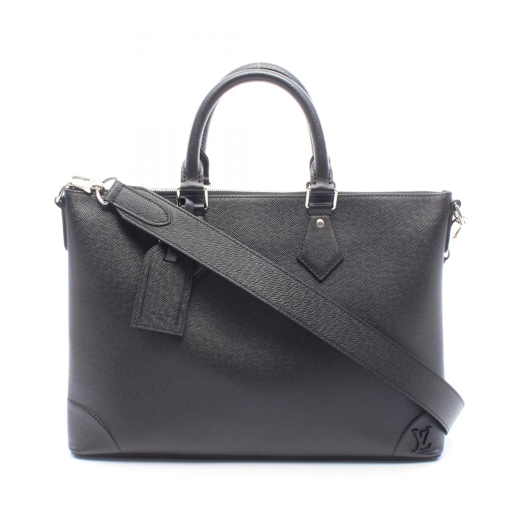 ルイ・ヴィトン LOUIS VUITTON スリム ブリーフケース NV タイガ ノワール 2WAY ブリーフケース バッグ レザー タイガ ノワール メンズ ブラック系 M30978 【中古】