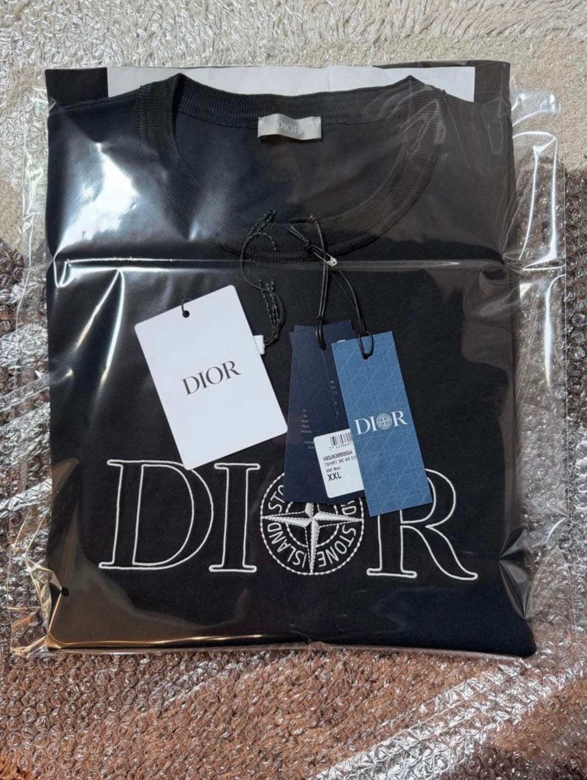 Dior x Stone Island T-shirt Cotton Jersey "Black"