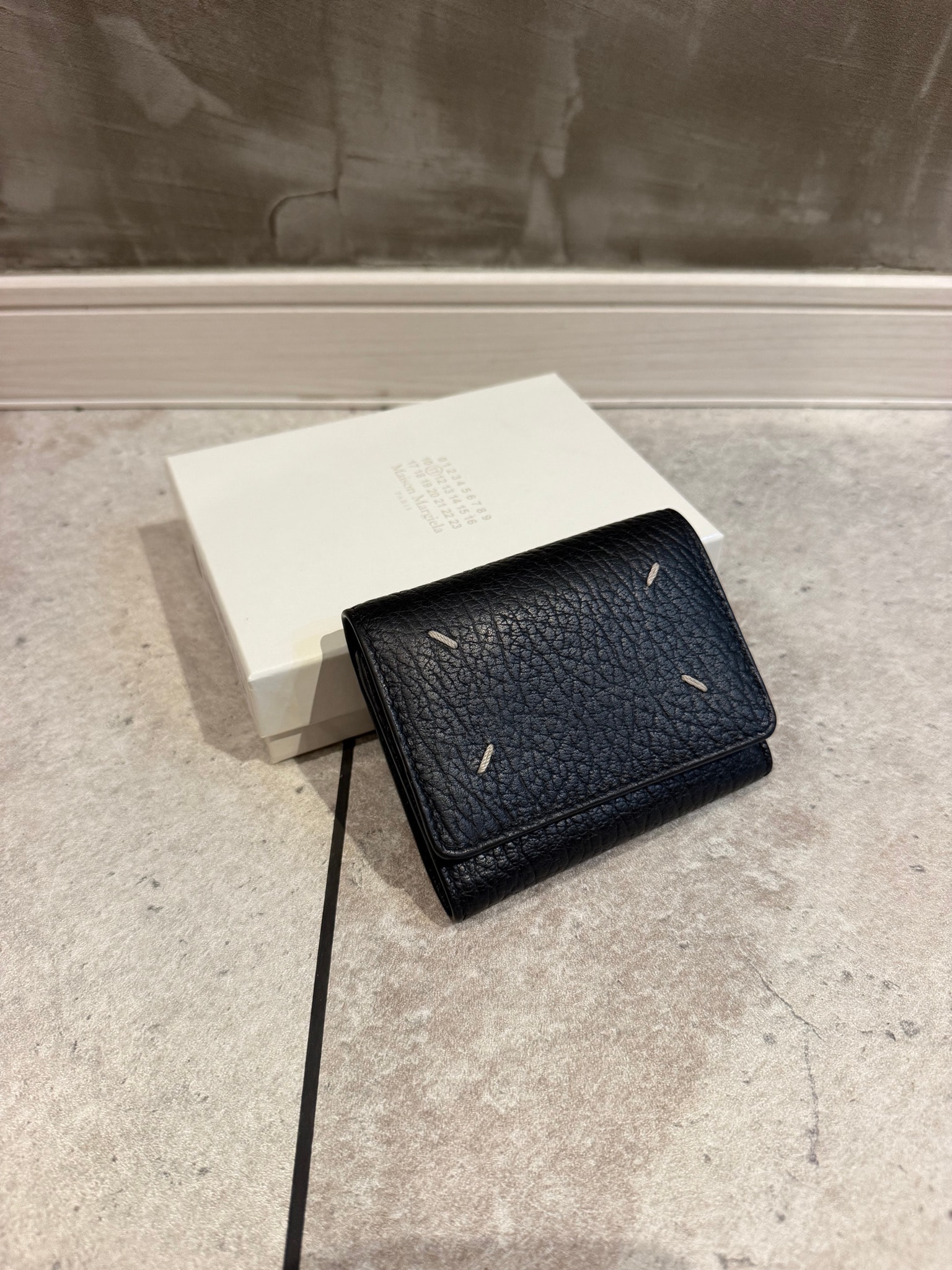 Maison Margiela Leather Envelope Wallet "Black"