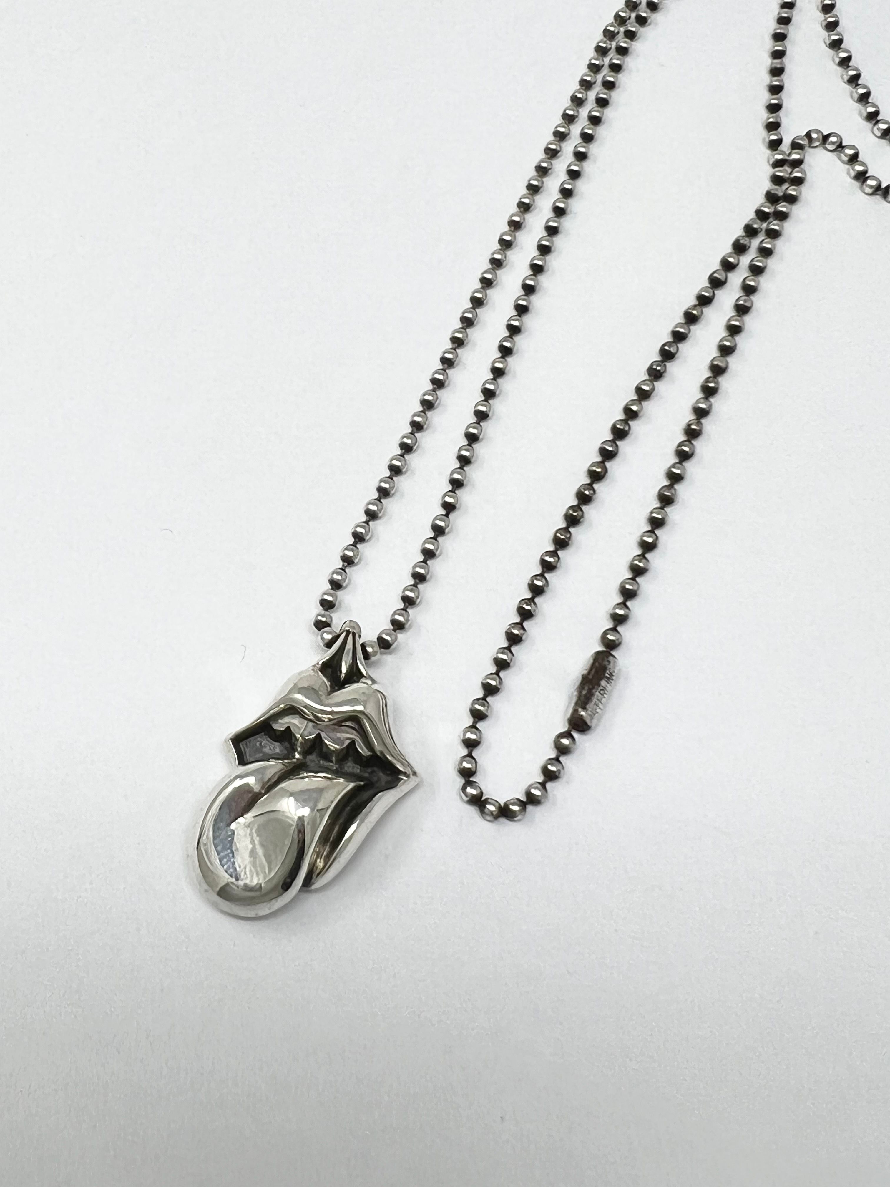 Chrome Hearts Charm Lips & Tan "Silver"