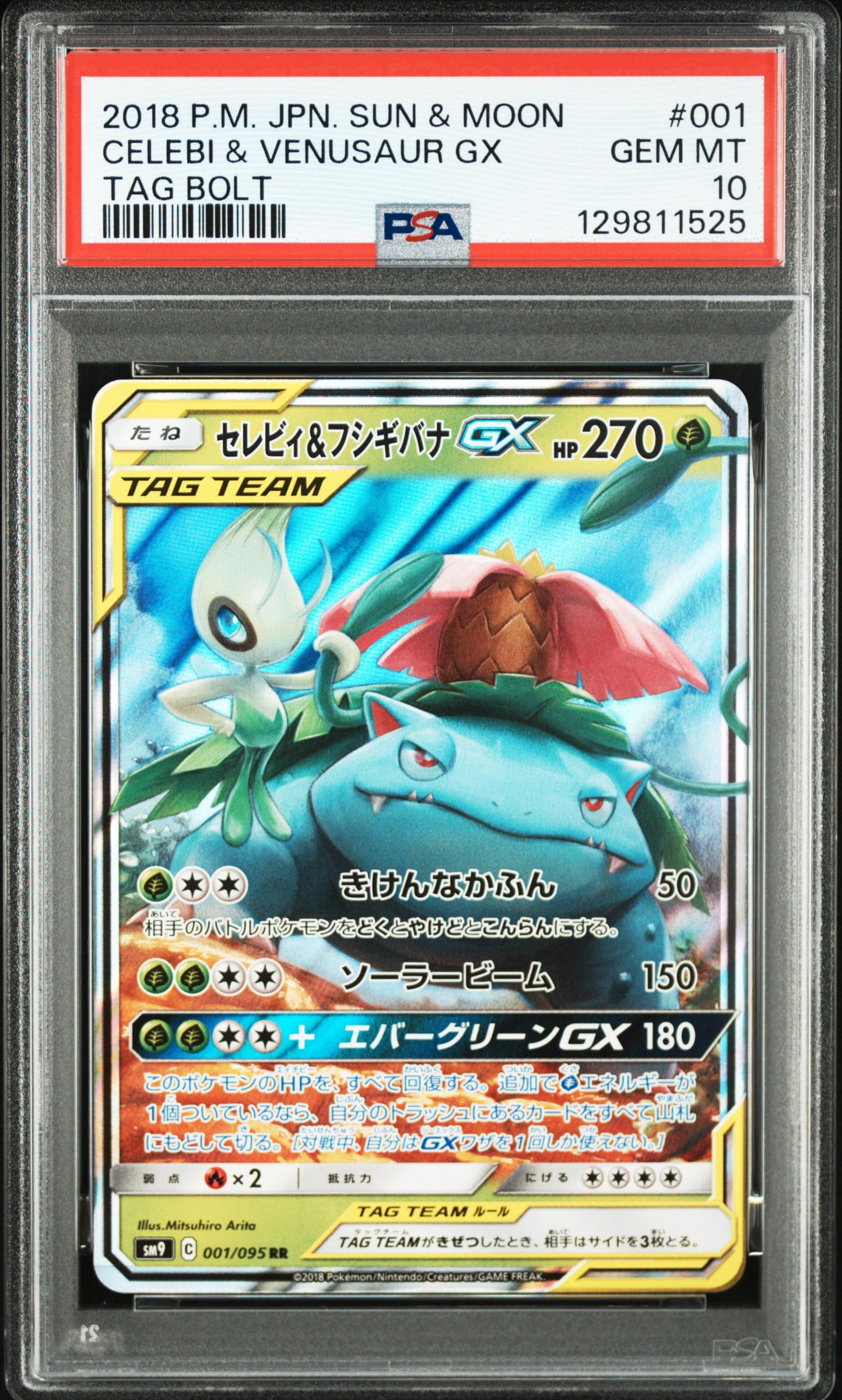 セレビィ&フシギバナGX RR [SM9 001/095](拡張パック「タッグボルト」)