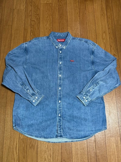 Supreme Small Box Denim Shirt "Washed Indigo" (25SS)