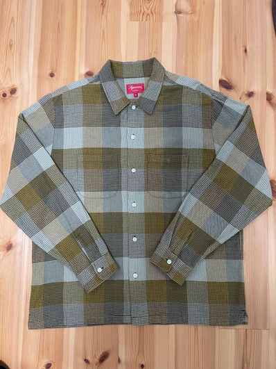 Supreme Plaid Flannel Shirt "Olive" (21FW)