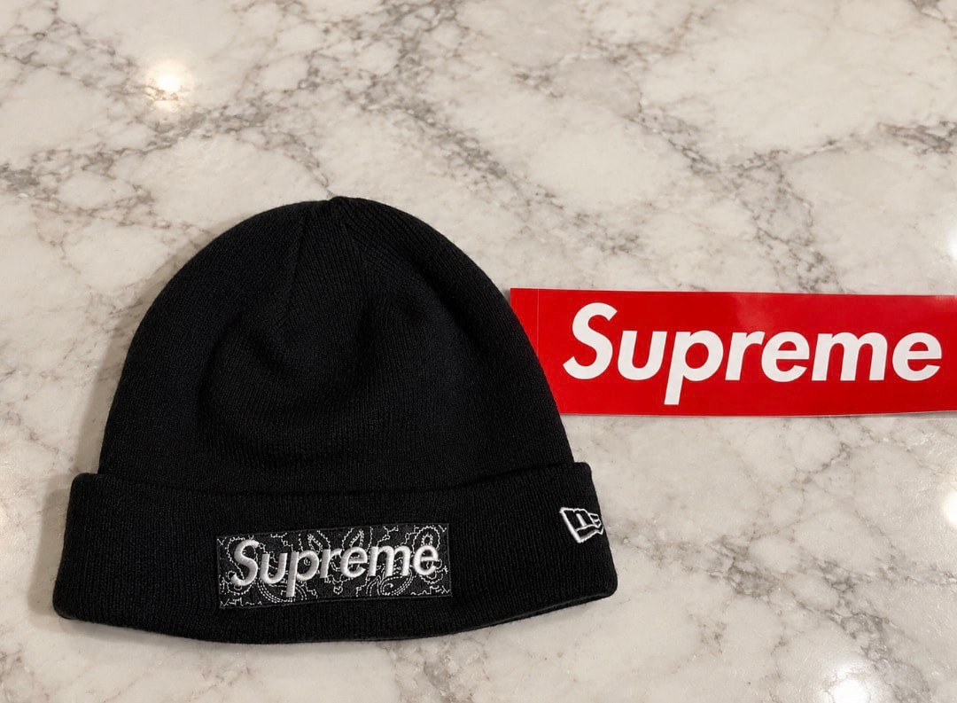 Supreme New Era Box Logo Beanie "Black"