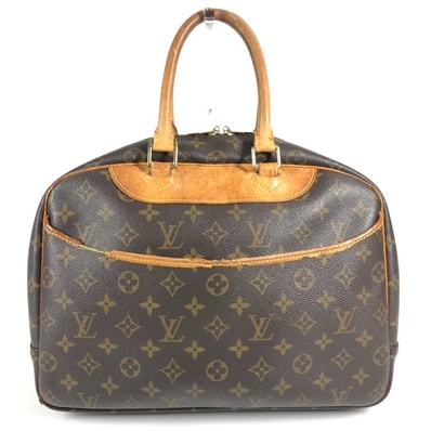 ルイヴィトン LOUIS VUITTON ドーヴィル M47270 モノグラム カバン トートバッグ ミニボストンバッグ ハンドバッグ モノグラムキャンバス ブラウン