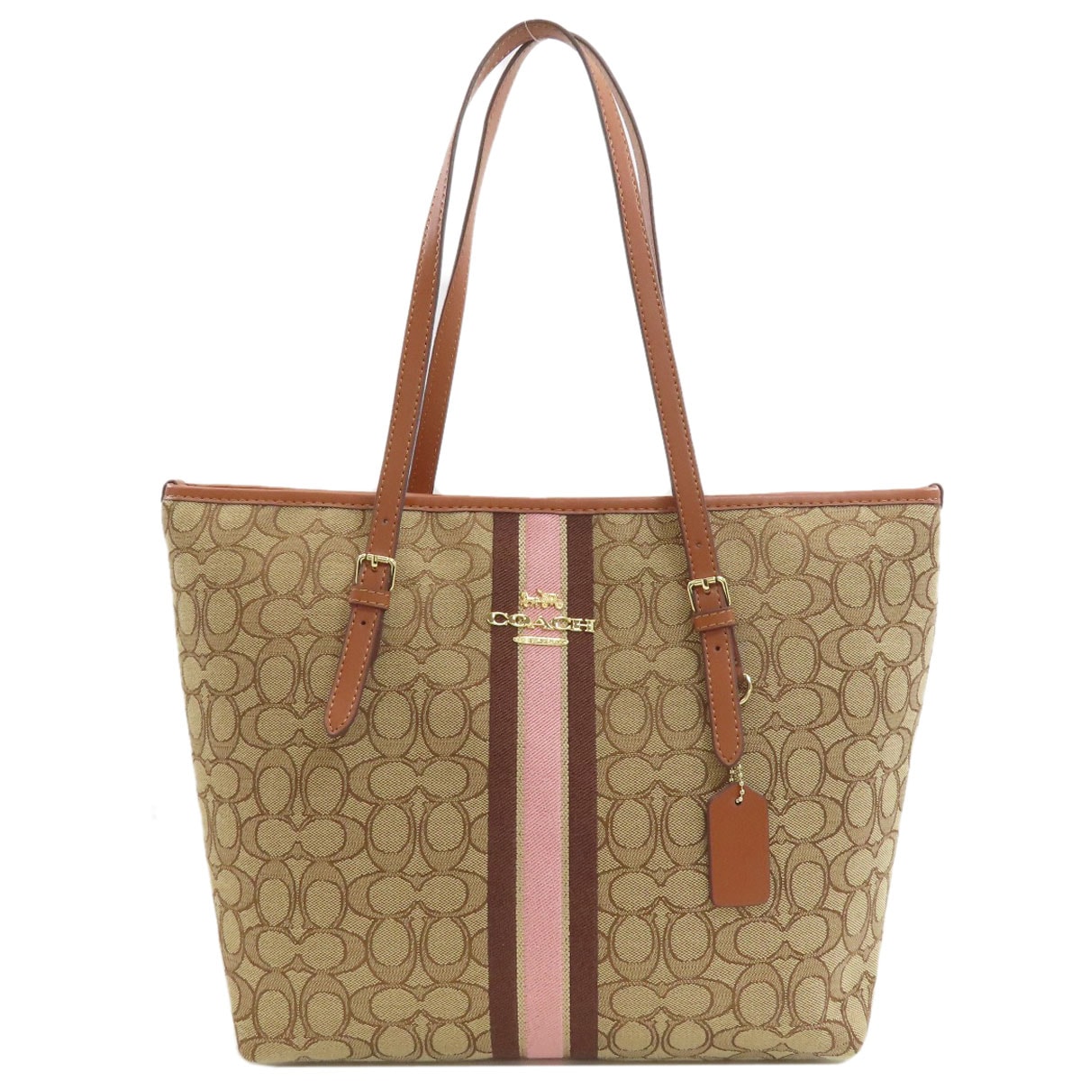 COACH コーチ F39043 シグネチャー トートバッグ キャンバス レディース [中古]