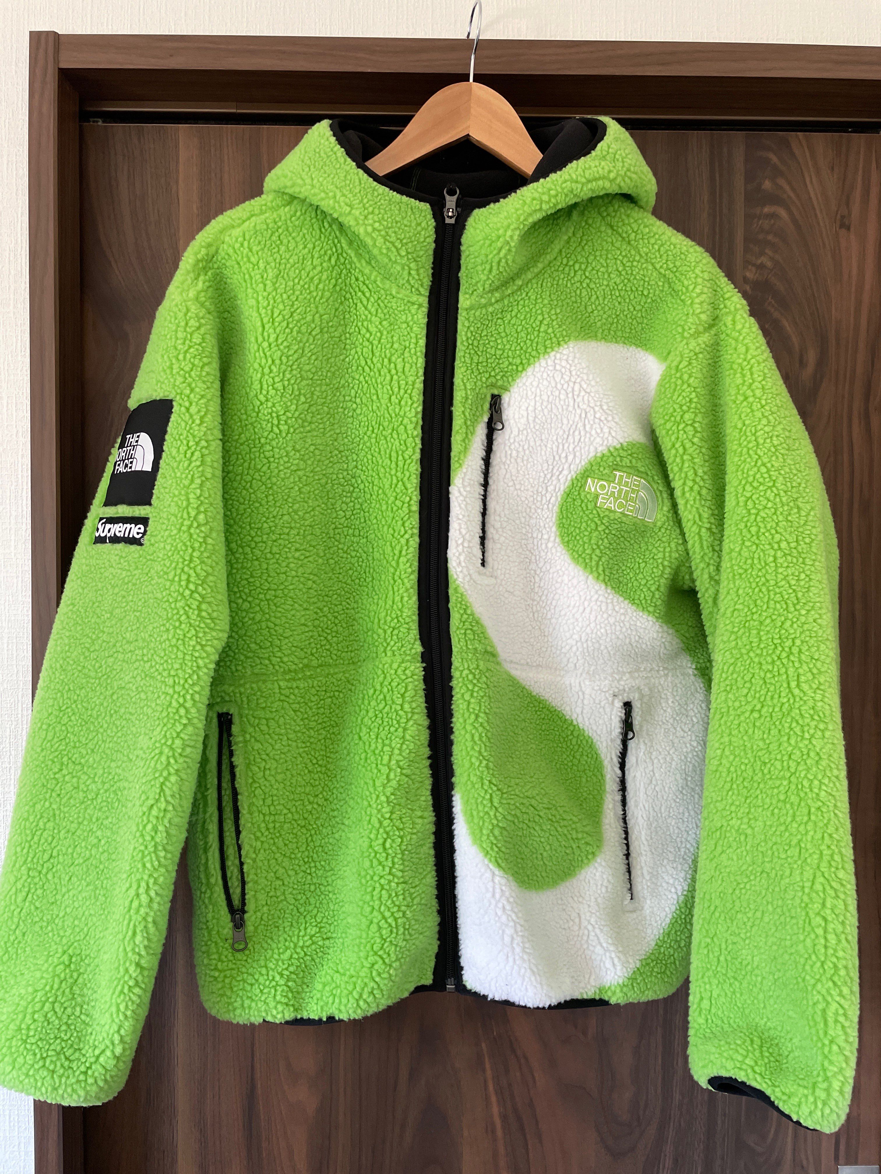Supreme x The North Face S Logo Hooded Fleece Jacket "Green"