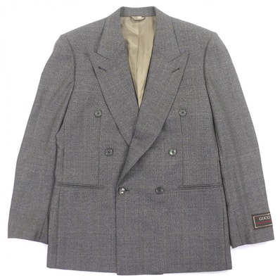 極美品 グッチ テーラードジャケット ブラウン系 メンズ 48 568762