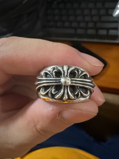 Chrome Hearts Floral Cross Ring "Silver"