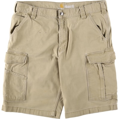 古着 カーハート Carhartt RELAXED FIT ダック カーゴショーツ ハーフパンツ メンズw36相当/eaa620660