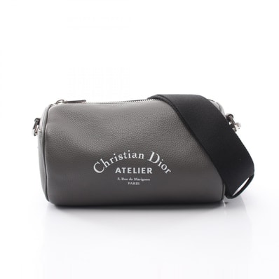 ディオール・オム DIOR HOMME アトリエ ローラー ショルダーバッグ バッグ レザー メンズ グレー系 1ATPO061XXX 【中古】