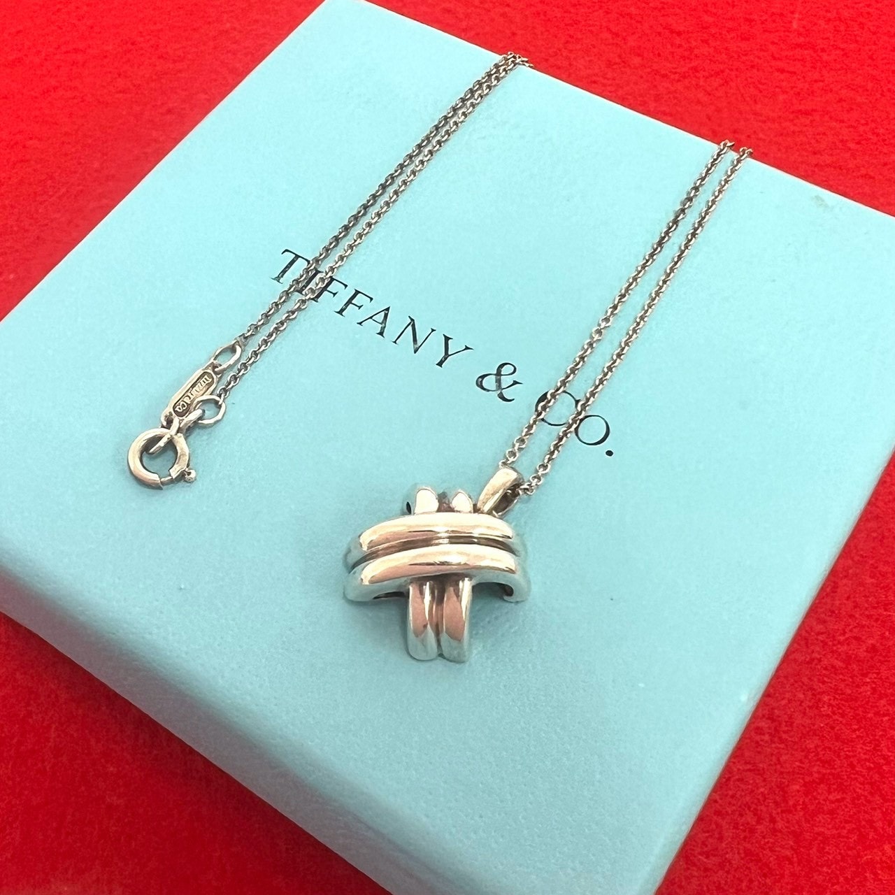 TIFFANY&Co. ティファニー シグネチャー ネックレス シルバー925 ネックレス シルバー
24190