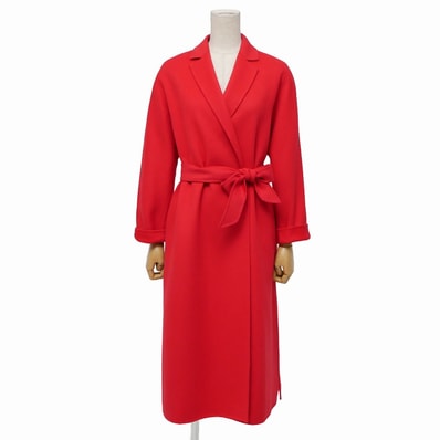 ■美品■Max Mara Studio マックスマーラ ストゥディオ コート サイズ38 CUCITO A MANO ダブルフェイス ベルテッドコート ブランド古着【中古】20260114/RA7257