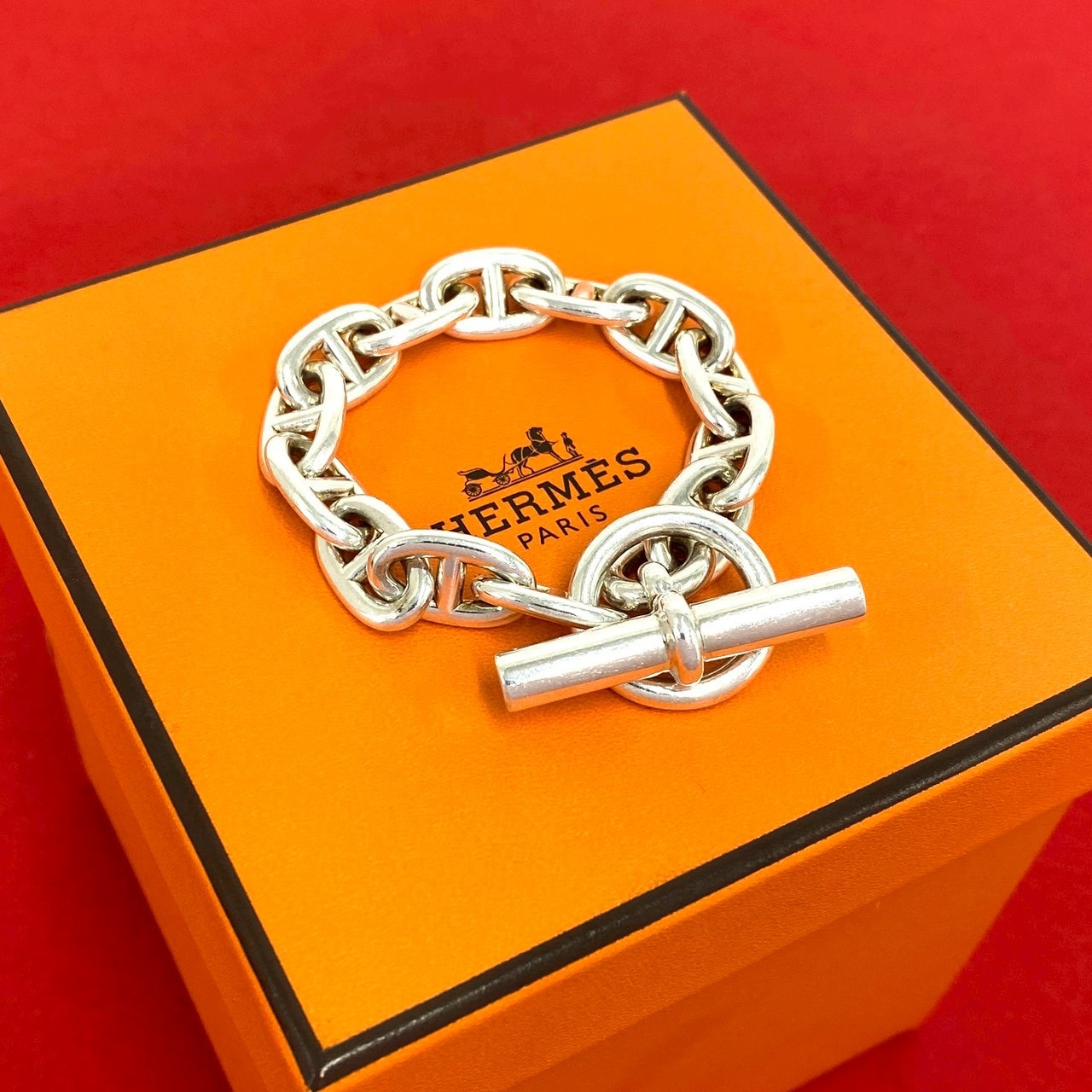 HERMES エルメス シェーヌダンクル MM 13コマ ブレスレット シルバー925 ブレスレット シルバー
 36332
