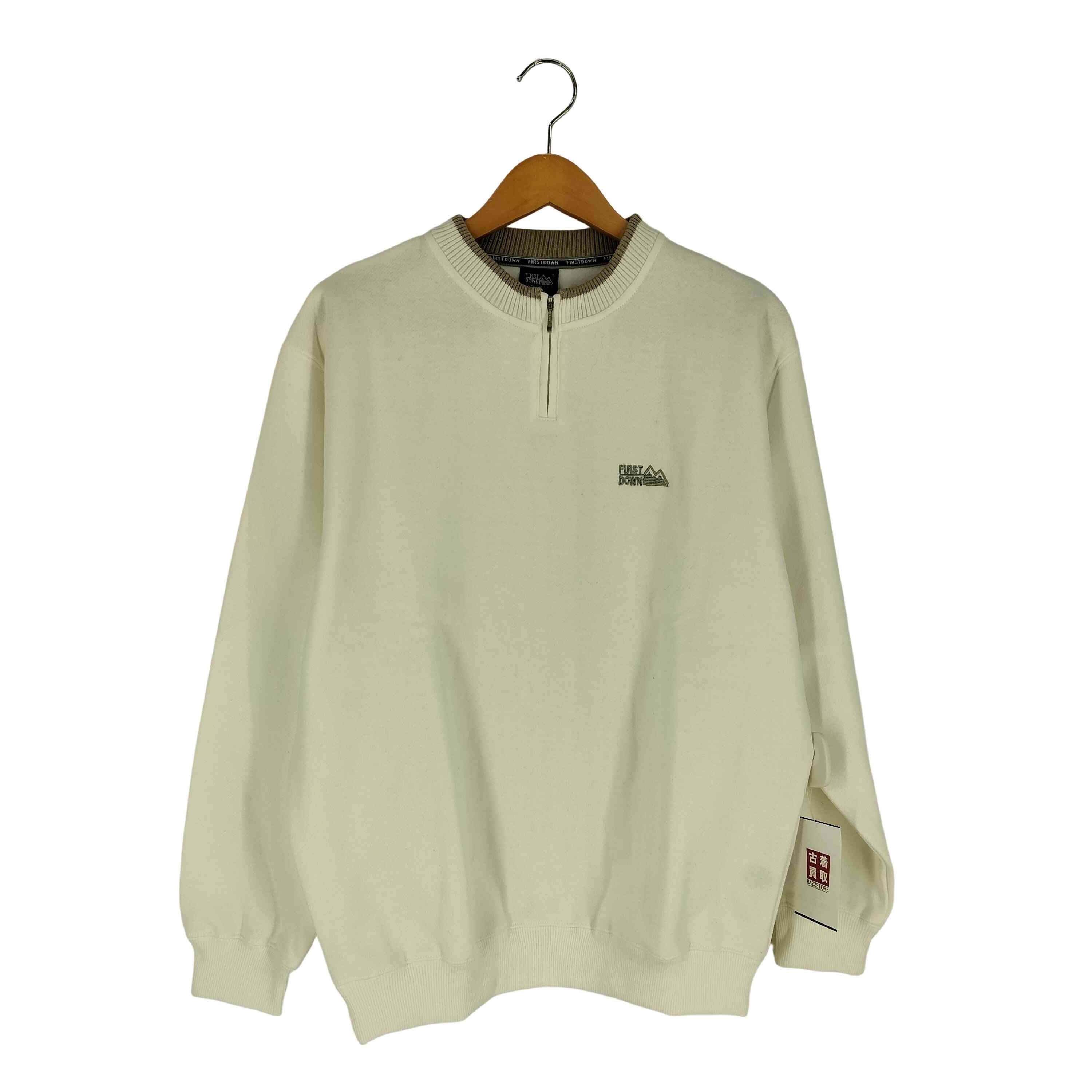 刺繍ロゴ ハーフジップ スウェット【1142338648079】