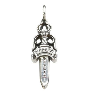 CHROME HEARTS クロムハーツ(原本有) ペンダントトップ DOUBLE DAGGER ダブルダガー ペンダント トップ シルバー系【中古】