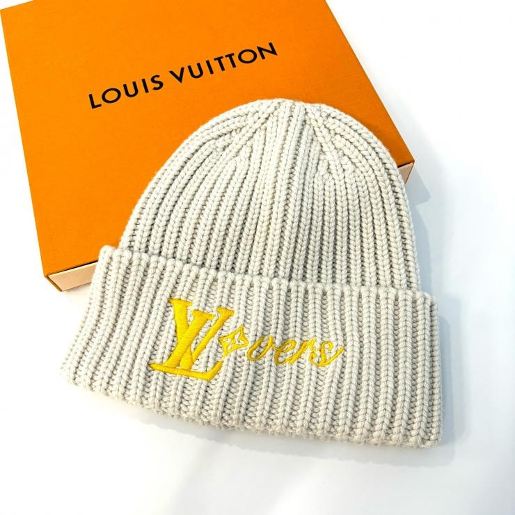 LOUIS VUITTON ビーニー・LVバーズ #Sサイズ ニットキャップ ウール イタリア製 鑑定済み 正規品 ルイ・ヴィトン