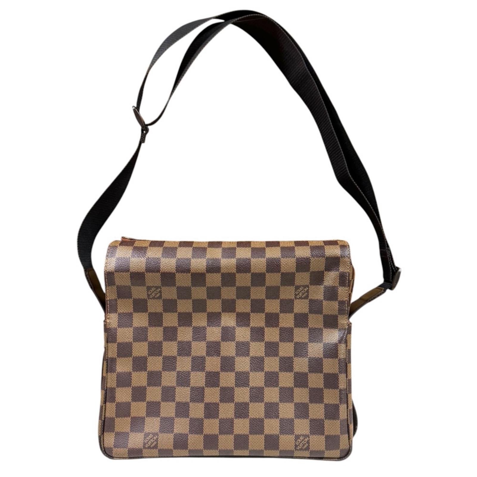 ルイヴィトン ナヴィグリオ ダミエ ショルダーバッグ ダミエキャンバス N45255 ブラウン ユニセックス LOUIS VUITTON 中古