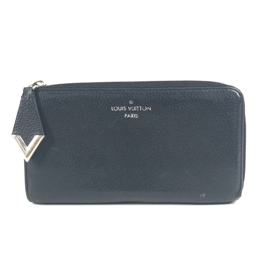 ルイヴィトン LOUIS VUITTON ポルトフォイユ・コメット M60146 ロングウォレット L字ファスナー 長財布 レザー ブラック