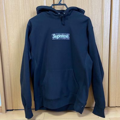 Supreme Bandana Box Logo Hooded Sweatshirt "Black"