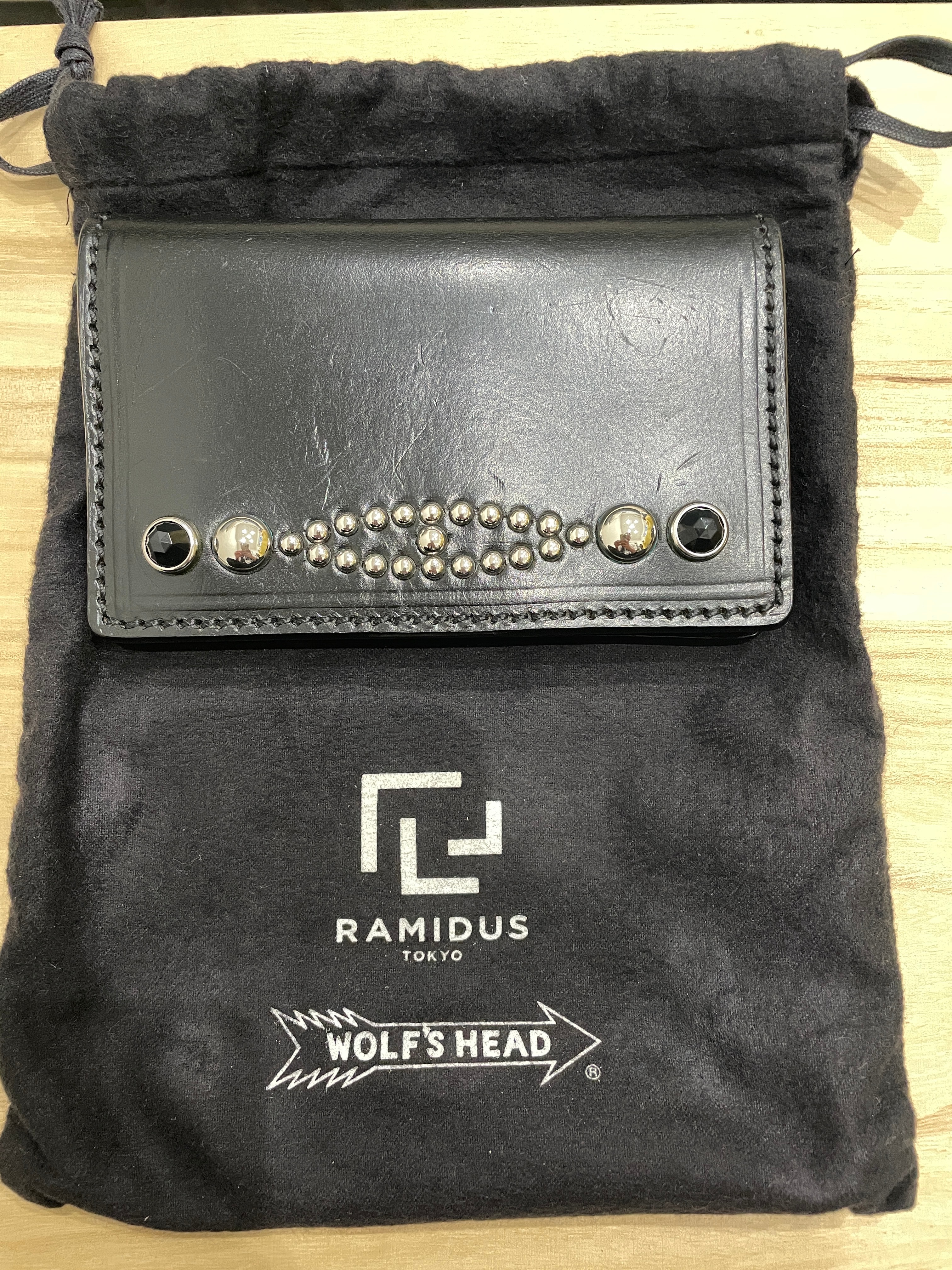 C (やや傷や汚れあり)】ラミダス ウルフズヘッド ショート ウォレット