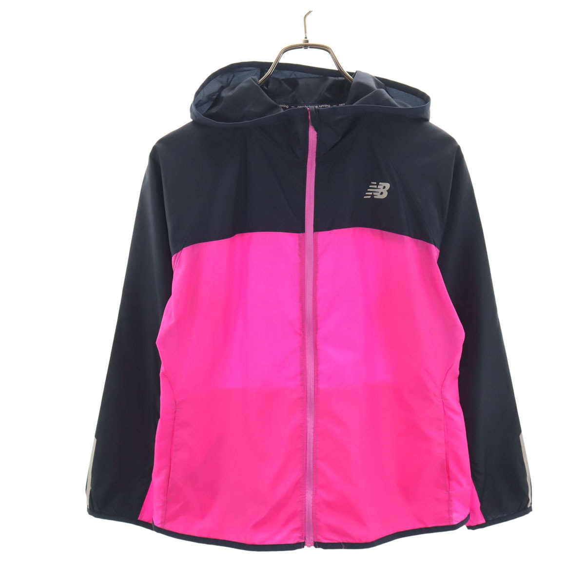 美品 NEW BALANCE ニューバランス ランニング ウインドブレーカー L ピンク