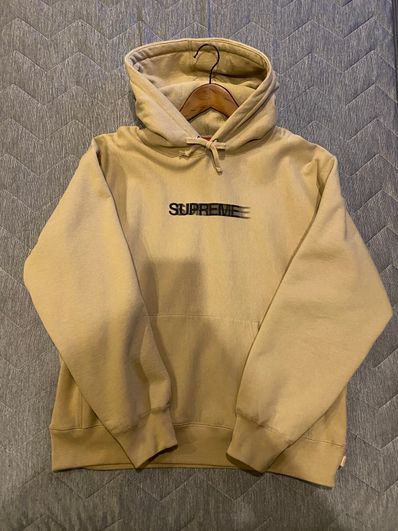 Supreme Motion Logo Hooded Sweatshirt "Dark Tan" (23SS)