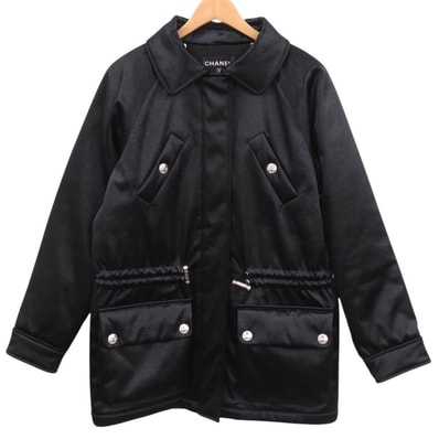 シャネル ココマークボタン デタッチャブル フーデッド ジップア