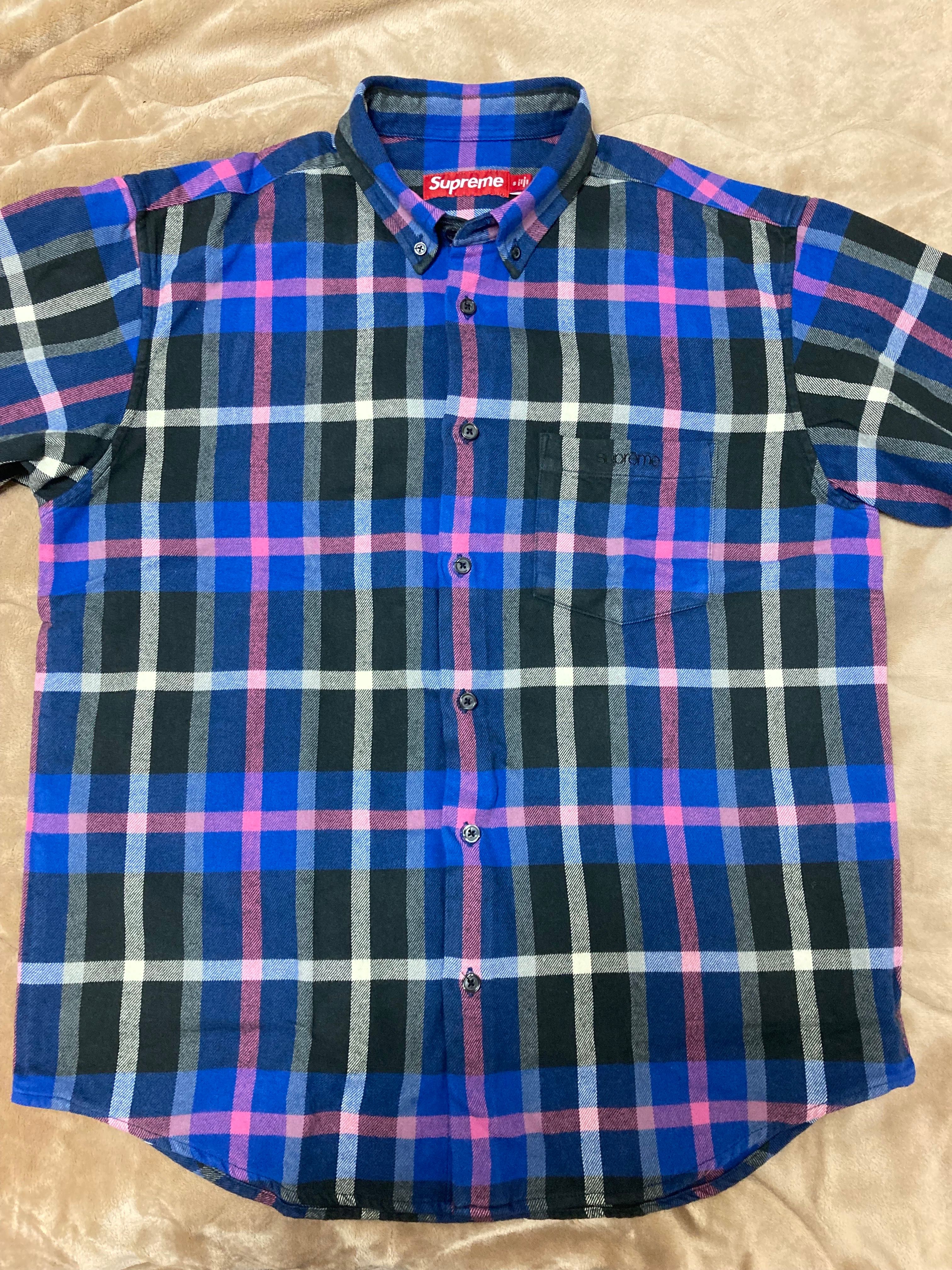 Supreme Plaid Flannel Shirt "Blue" (23FW)