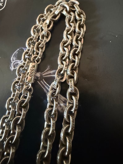 Chrome Hearts Paper Chain Necklace "Silver"
