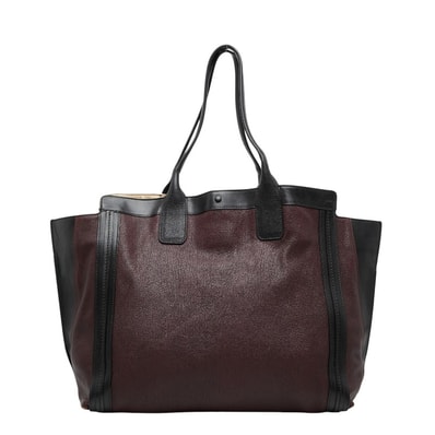 クロエ アリソン トートバッグ ブラウン ブラック レザー レディース Chloe 【中古】