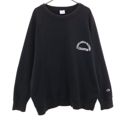Champion チャンピオン 長袖 スウェット トレーナー F ブラック