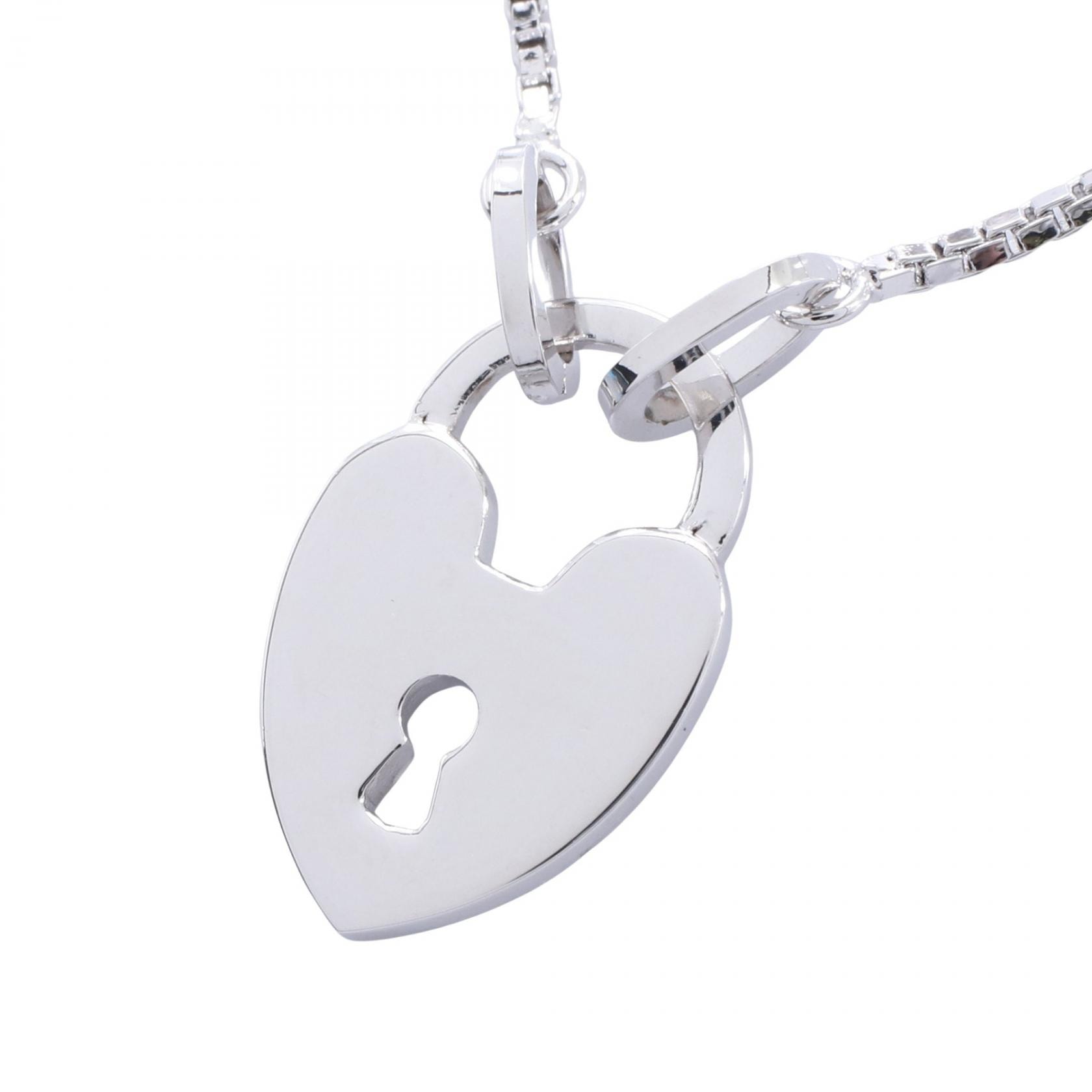 ディオール Dior ハートロック ネックレス ジュエリー メタル レディース シルバー系 【中古】