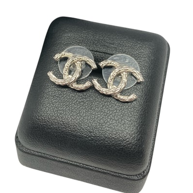 CHANEL シャネル ココマーク ピアス シルバー B15B刻印 ユニセックス【中古】