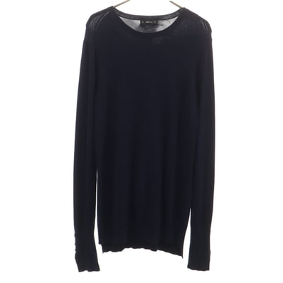 ZARA KNIT ザラ ニット 長袖 チュニック丈 セーター M ブラック ニット