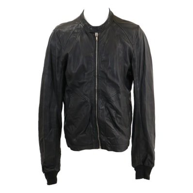 リックオウエンス 【国内正規】Ru3761 ラムレザー シングルライダース XL