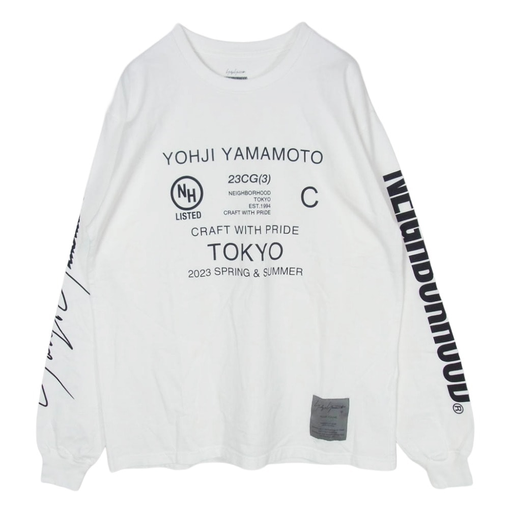 Y's Yohji Yamamoto ワイズ ヨウジヤマモト 長袖Ｔシャツ サイズ2 花柄 ボートネック ブランド古着【中古】20260423/RA9028 Y's - Y's Yohji Yamamoto ワイズ ヨウジヤマモト 長袖Tシャツ サイズ