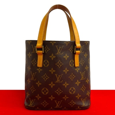 LOUIS VUITTON ルイヴィトン ヴァヴァン PM モノグラム レザー PVC ハンドバッグ ブラウン
g93-2