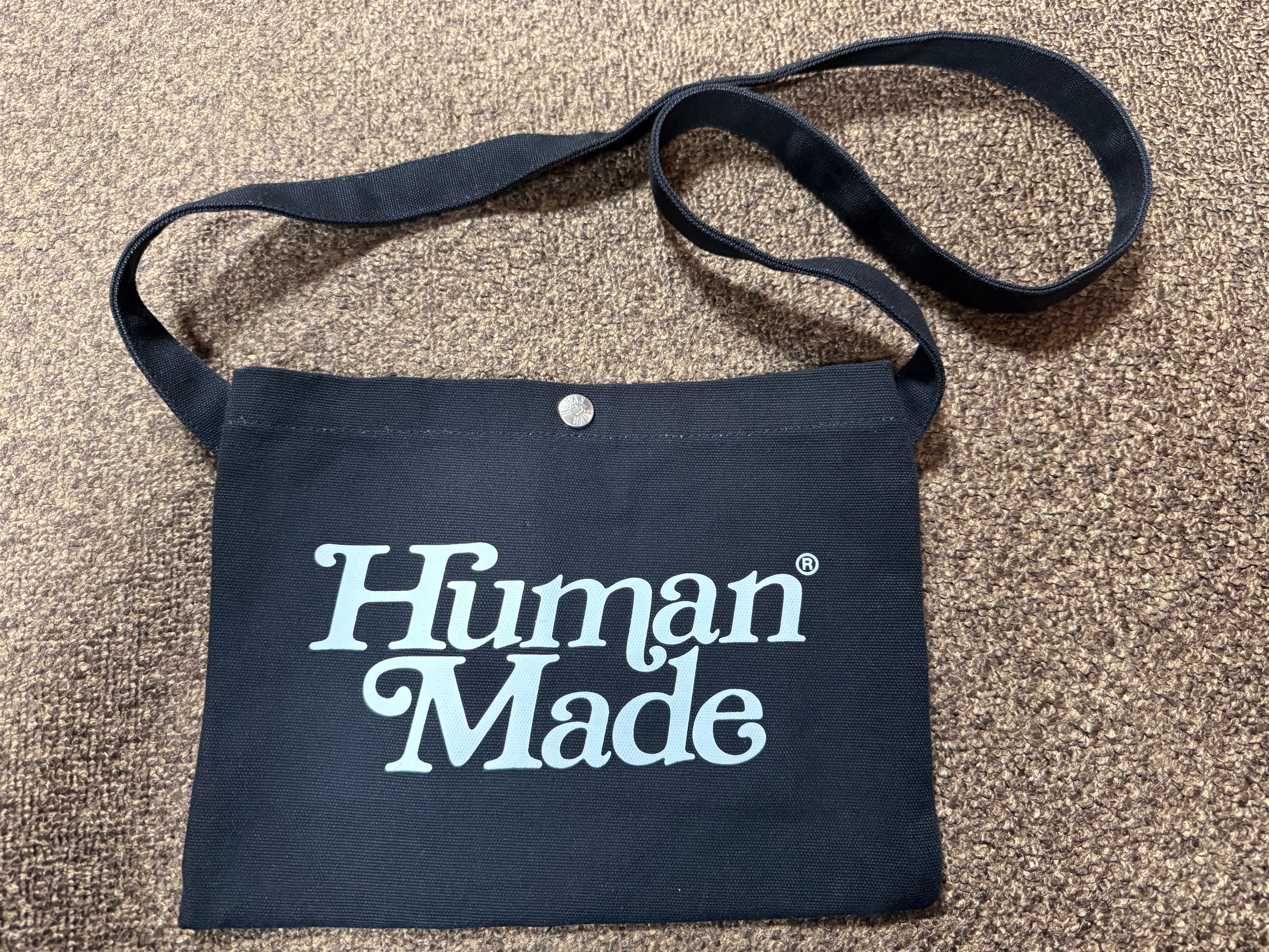 HUMAN MADE Girls Don't Cry Satchel "Black" / VERDY