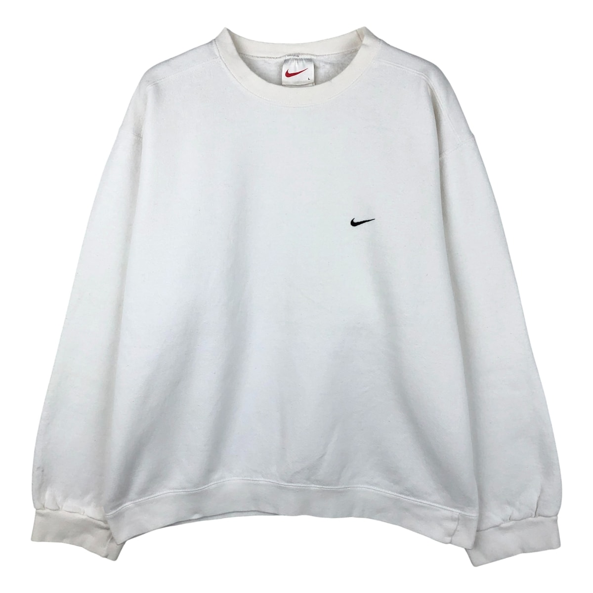 古着 90年代 ナイキ NIKE ワンポイントロゴスウェットシャツ トレーナー USA製 メンズL相当 ヴィンテージ/eaa607436