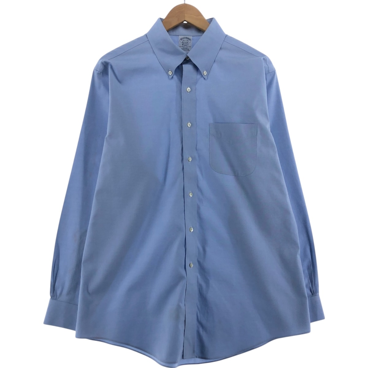 古着 ブルックスブラザーズ Brooks Brothers Est.1818 長袖 ボタンダウンシャツ メンズL相当/eaa514770