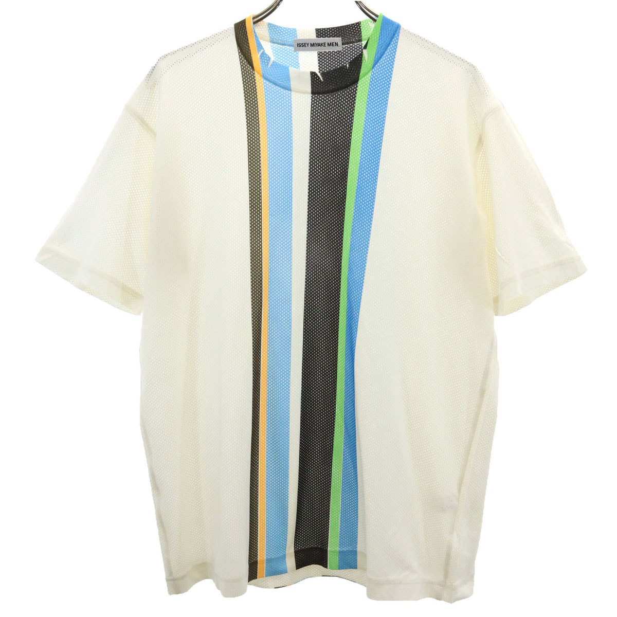 ISSEY MIYAKE MEN イッセイミヤケメン 日本製 半袖 メッシュ Tシャツ F アイボリー