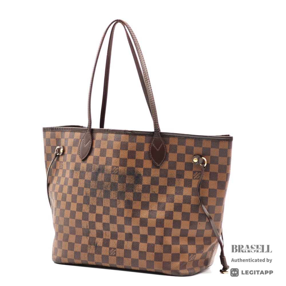 LOUIS VUITTON ルイ・ヴィトン LOUIS VUITTON Neverfull MM Damier Ebene N51105 GI2182 トートバッグ Damier Ebene Leather Brown レディース