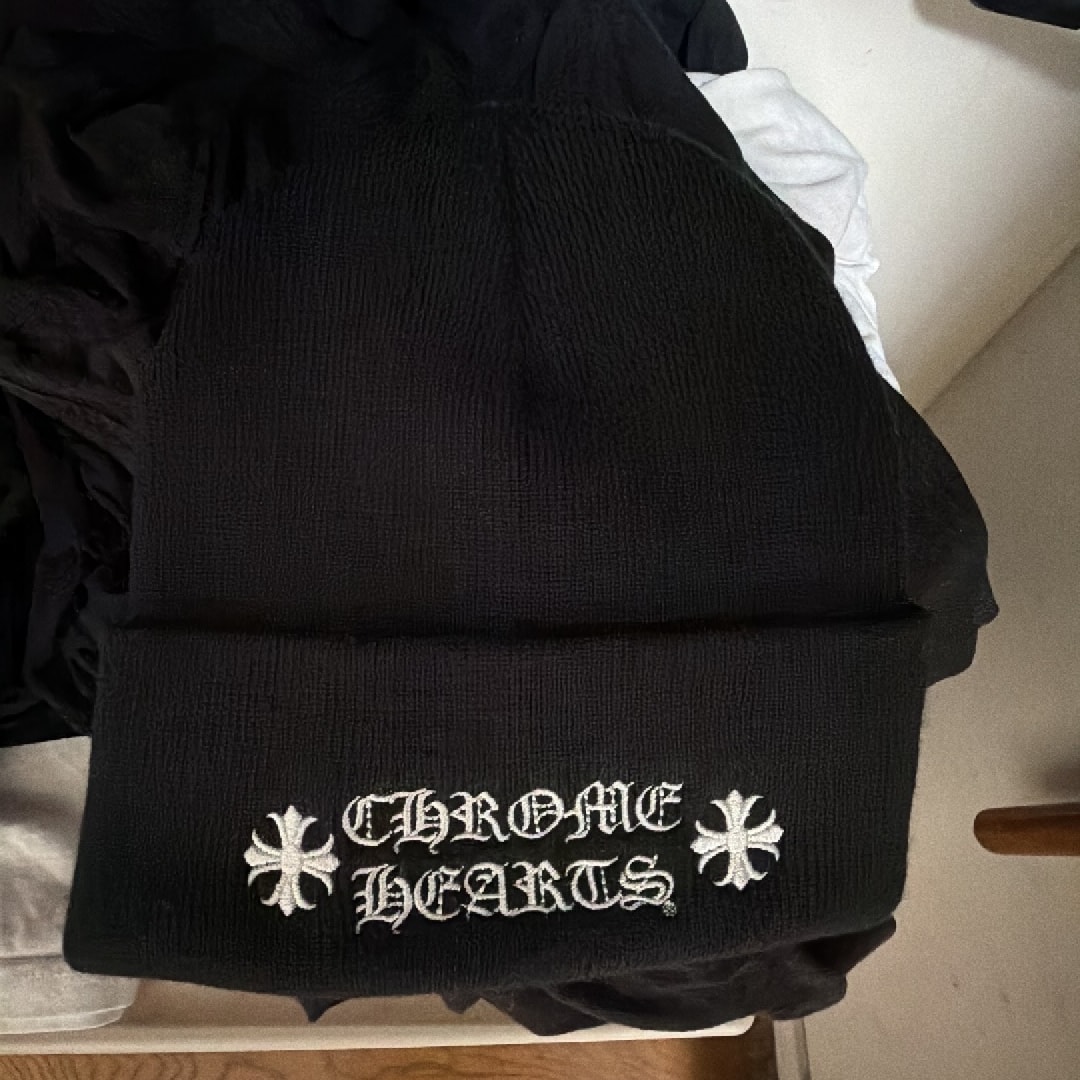 Chrome Hearts Wool Watch Cap Logo Embroidery Beanie "Black"