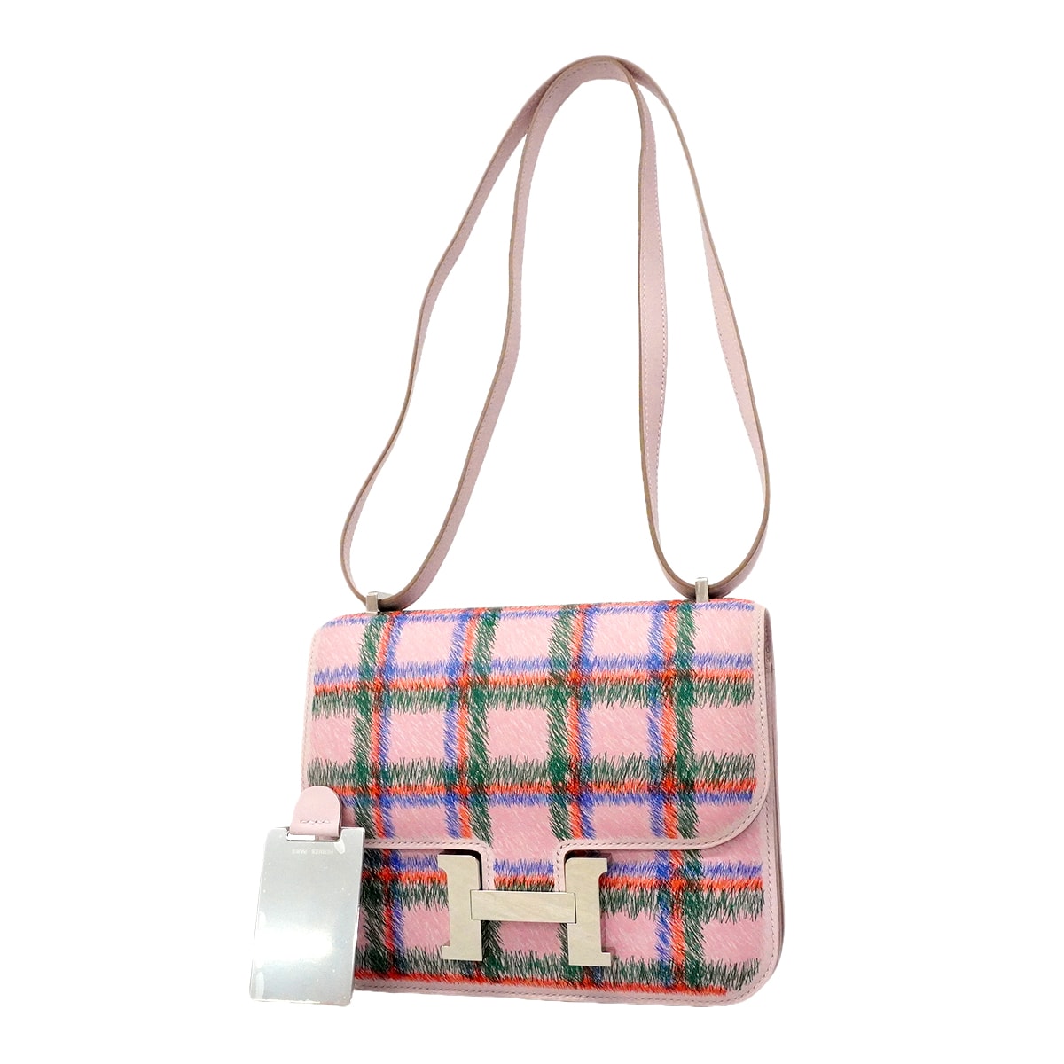 ★SALE【6gc3189-g】エルメス ショルダーバッグ コンスタンスミニ スイフト モーヴペール シルバー金具 K刻印【中古】レディース