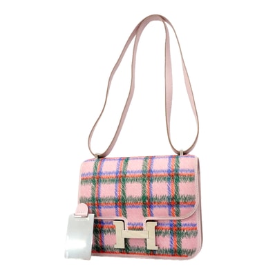★SALE【6gc3189-g】エルメス ショルダーバッグ コンスタンスミニ スイフト モーヴペール シルバー金具 K刻印【中古】レディース